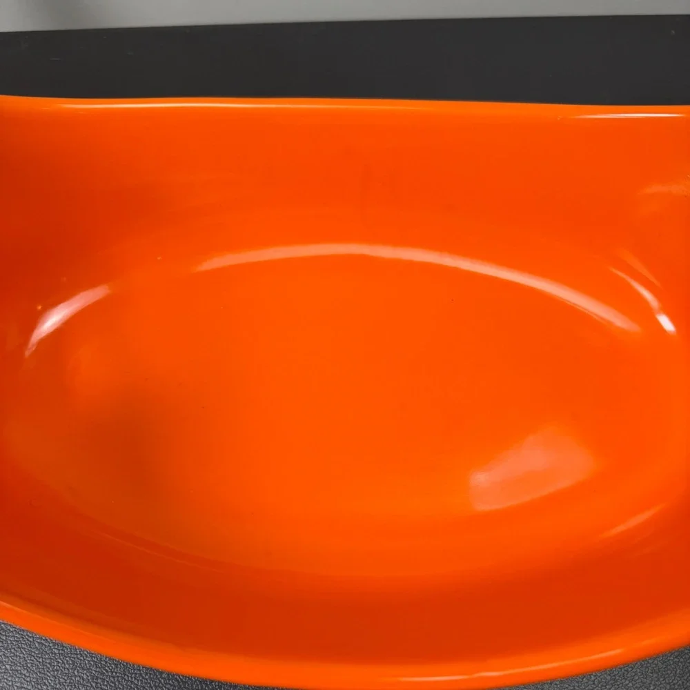 Rachael Ray Oval Baker Unisex 1.25 Quart Orange Stoneware Casserole Dish cook